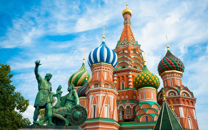 St Basil's Cathedral — Blue, Bright