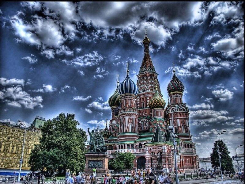 St. Basil's Cathedral — Blue, Dramatic, Afternoon