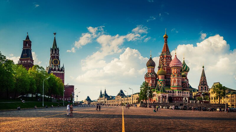 St. Basil's Cathedral — Blue, Serene, Afternoon, Photograph