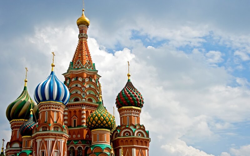 St. Basil's Cathedral — Blue, Serene, Afternoon