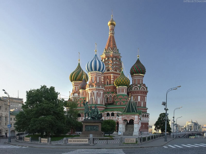 St. Basil's Cathedral — Blue, Serene, Morning