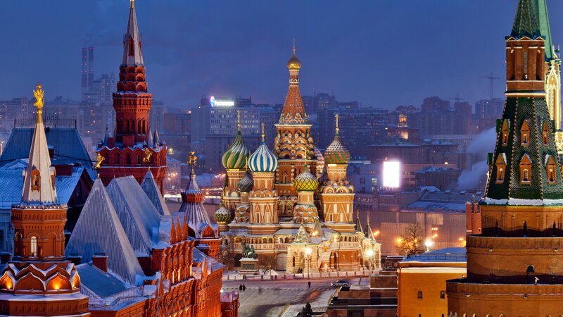 St. Basil's Cathedral — Blue, Serene