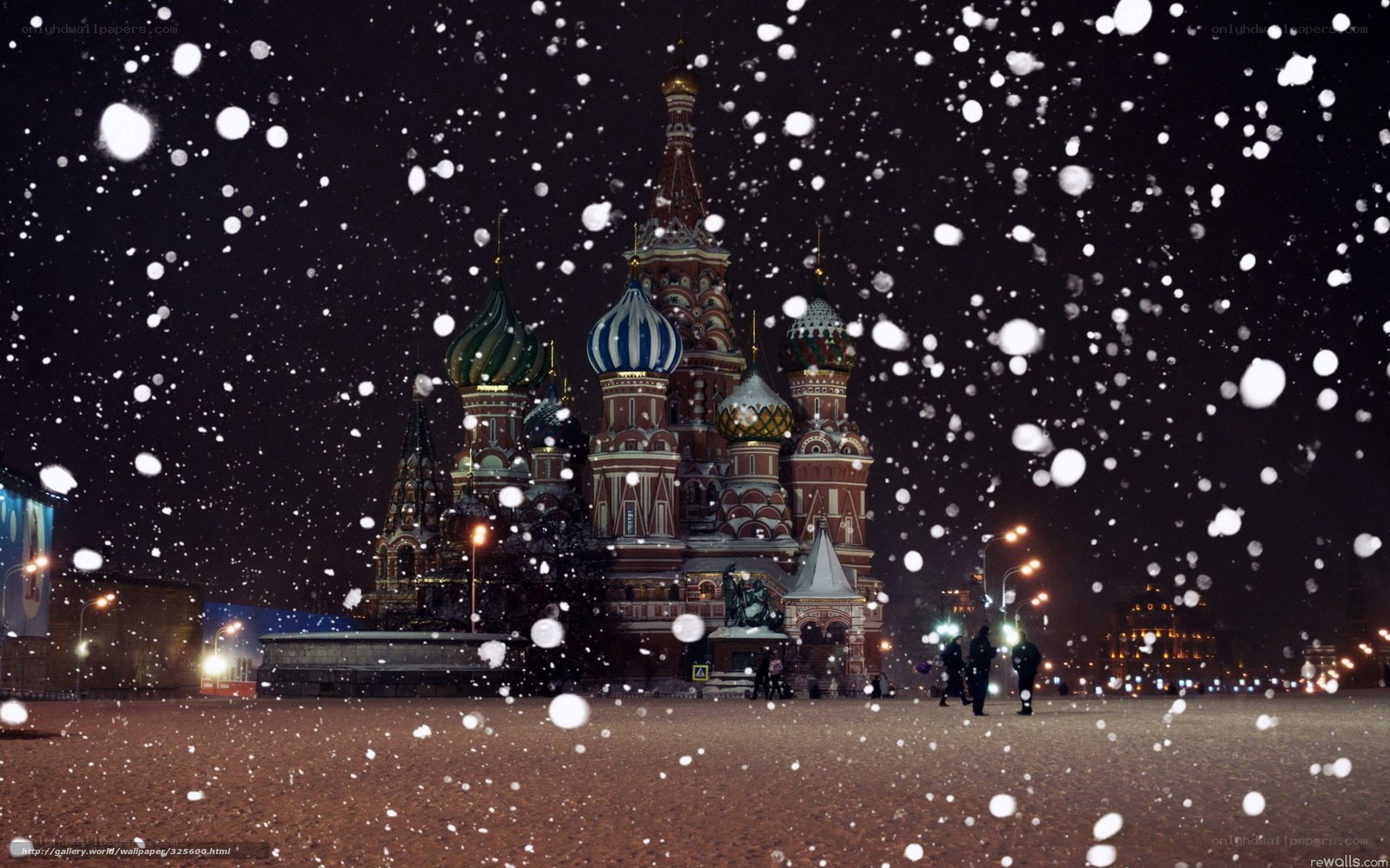 St. Basil's Cathedral in snow