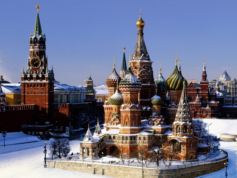 St. Basil's Cathedral in winter