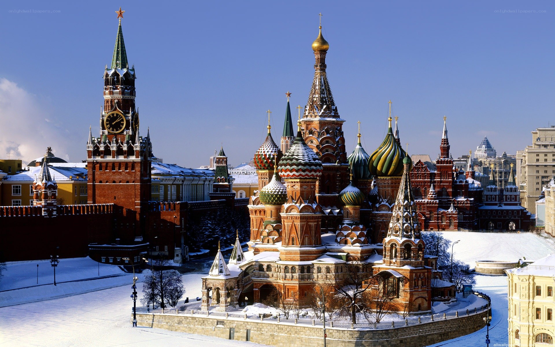 St. Basil's Cathedral in winter
