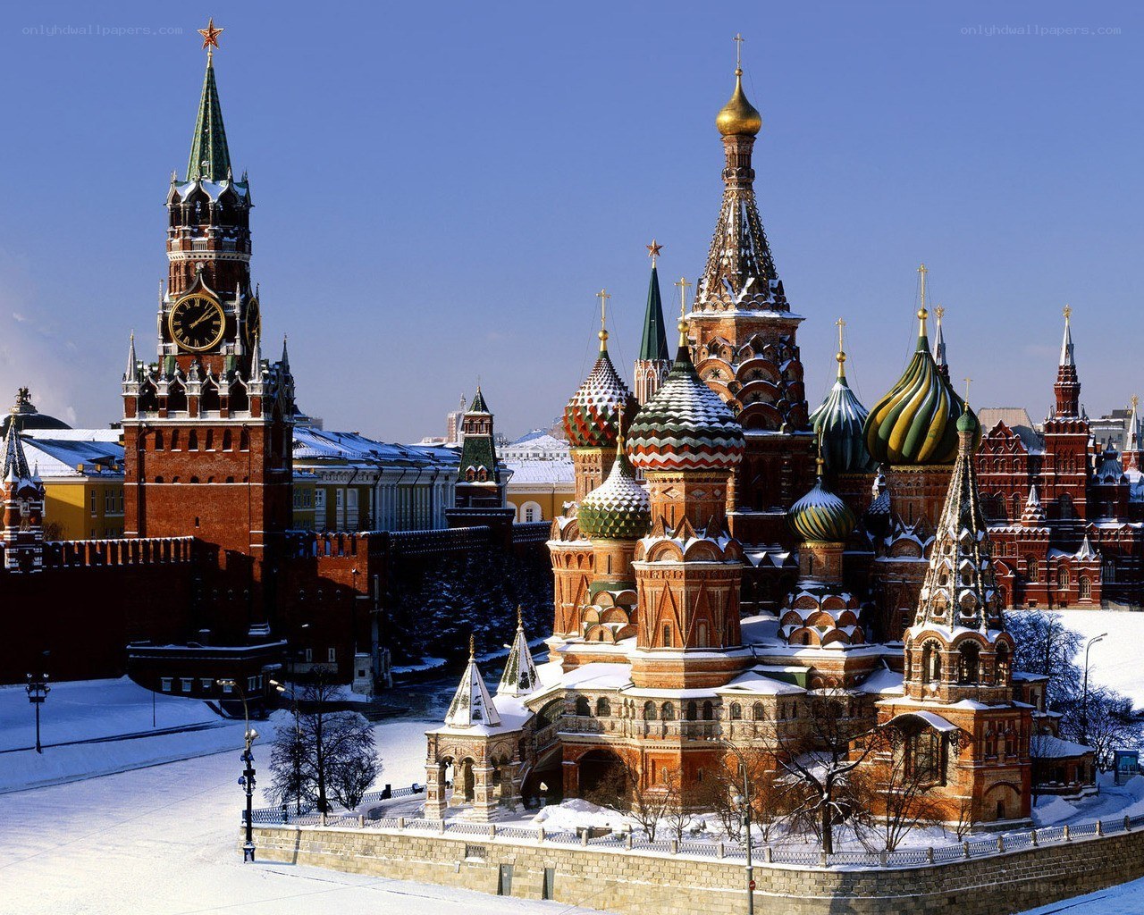 St. Basil's Cathedral in winter