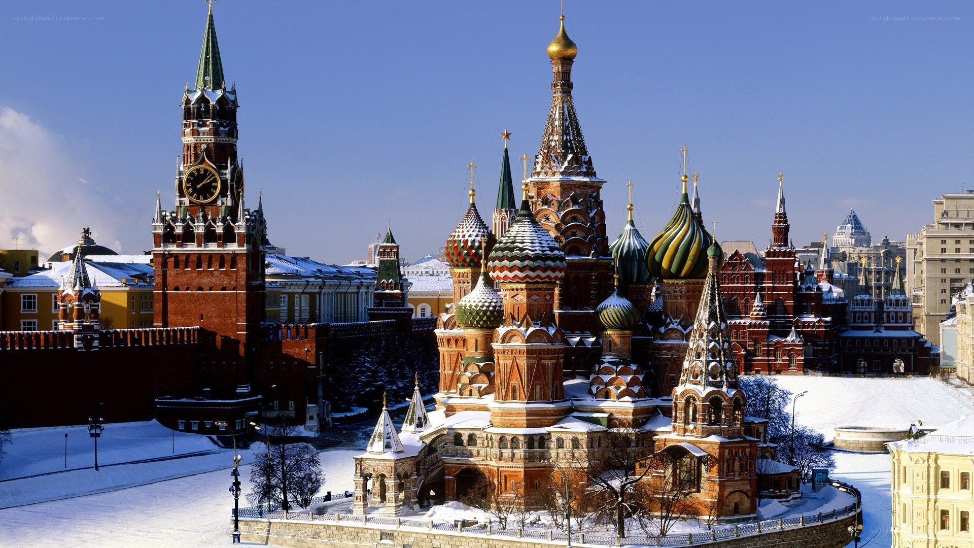 St. Basil's Cathedral in winter
