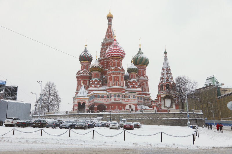 St. Basil's Cathedral in winter