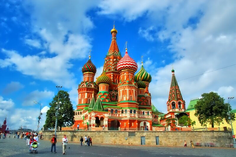 St. Basil's Cathedral — Red, Bright, Afternoon