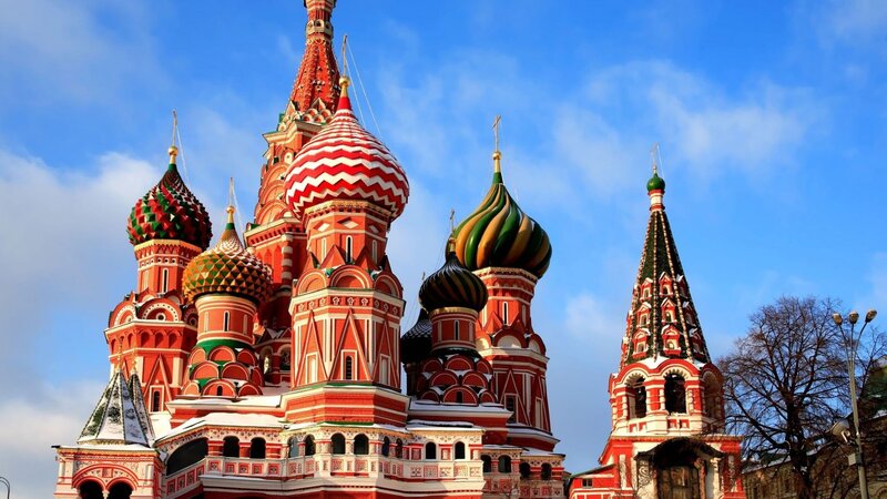 St. Basil's Cathedral — Red, Bright, Winter