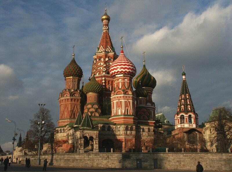 St. Basil's Cathedral — Red, Dramatic, Afternoon, Photograph, Dome, Sky