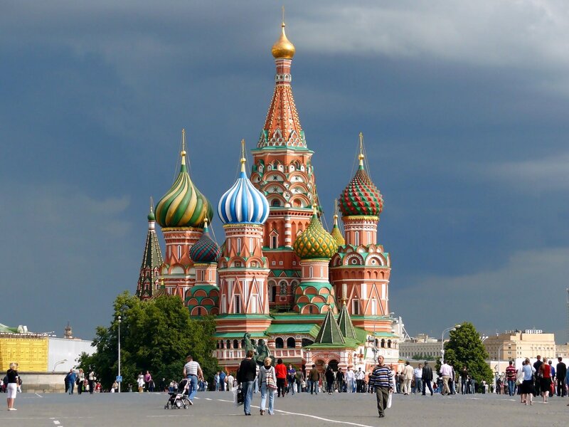 St. Basil's Cathedral — Red, Dramatic, Afternoon