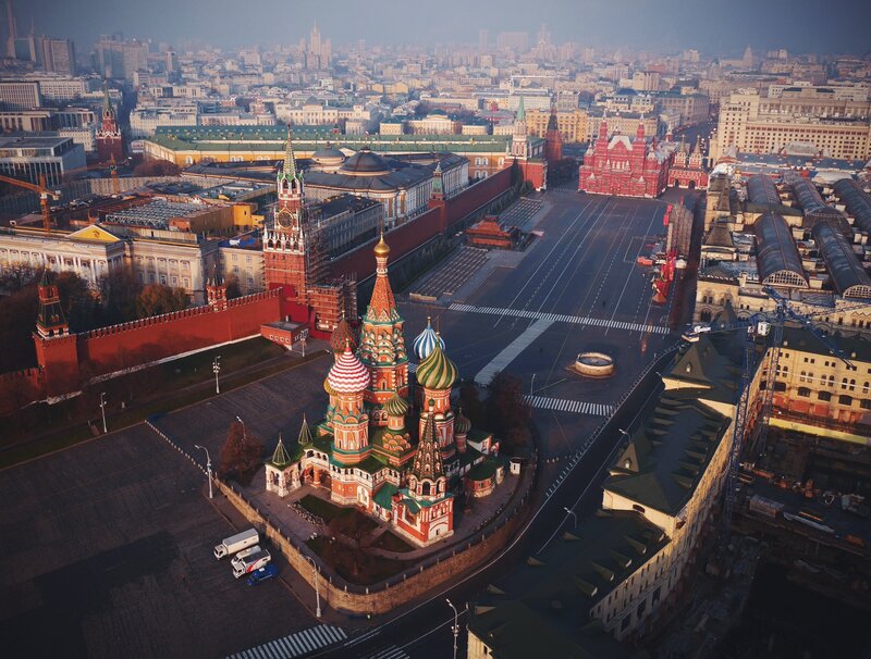St. Basil's Cathedral — Red, Serene, Morning