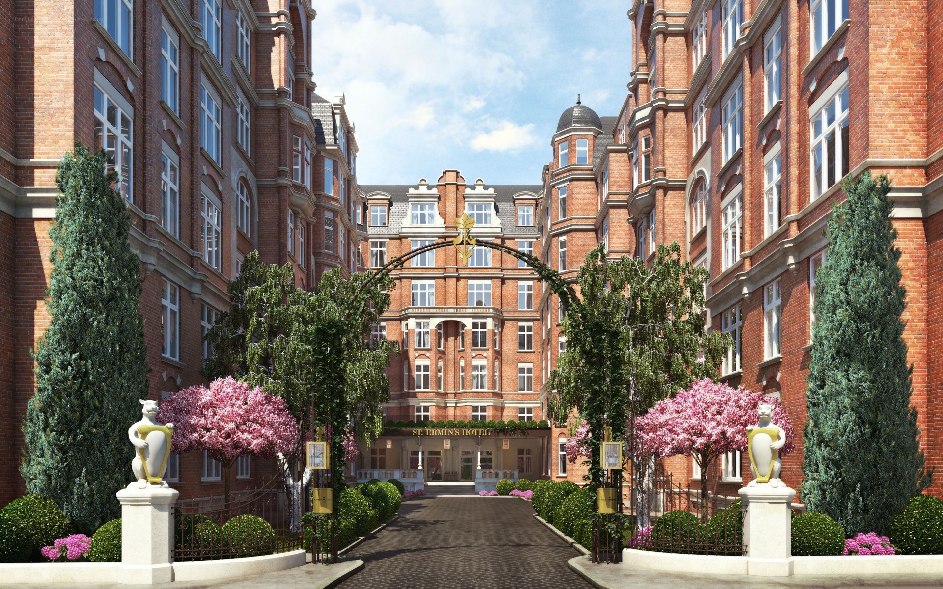 St Ermin's Hotel courtyard