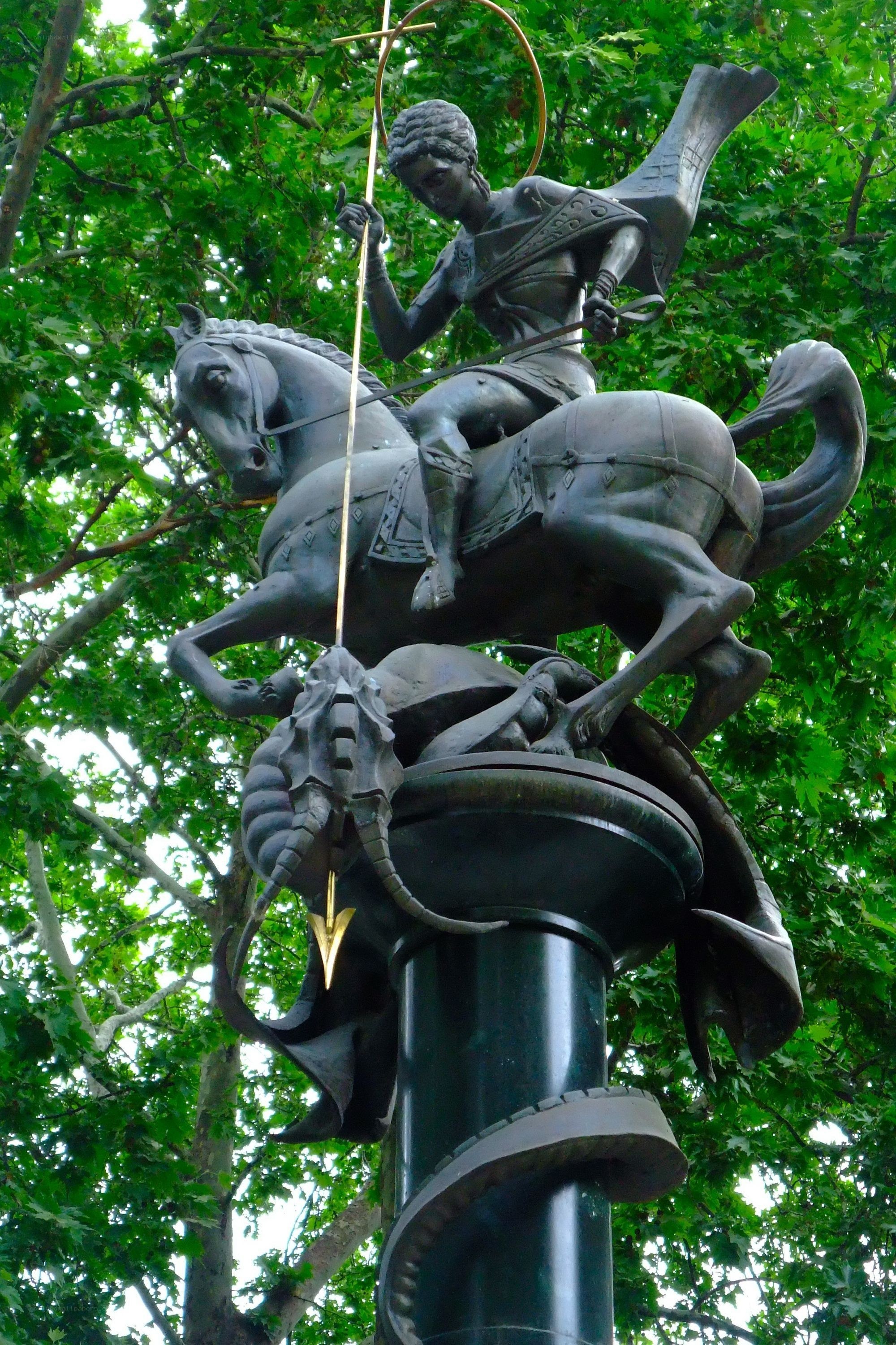 St George and the Dragon statue
