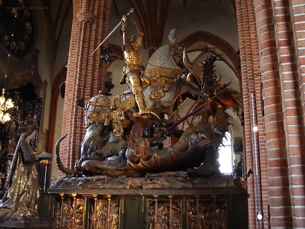 St. George and the Dragon statue