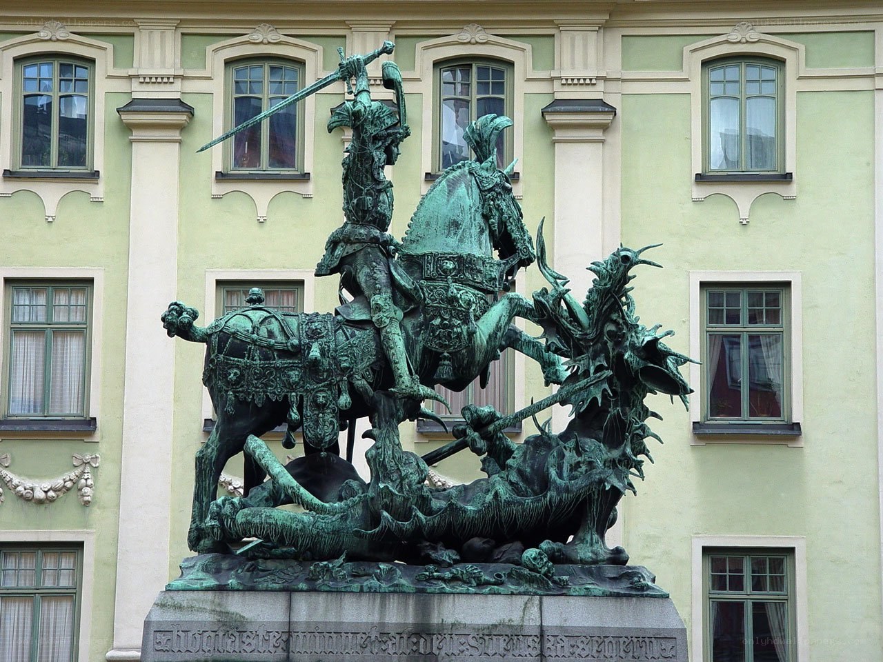St. George and the Dragon statue