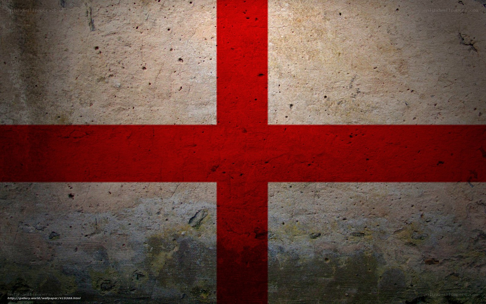 St. George's Cross on concrete