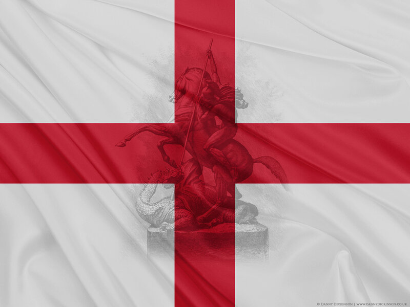 St George's Cross with statue