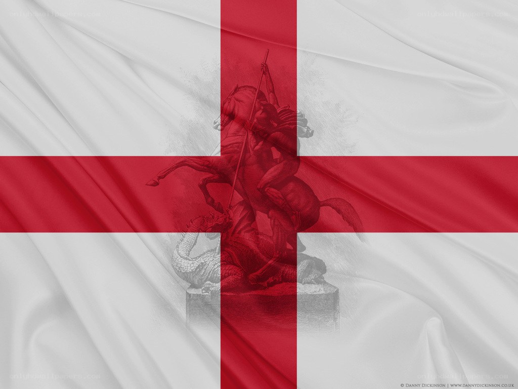 St George's Cross with statue