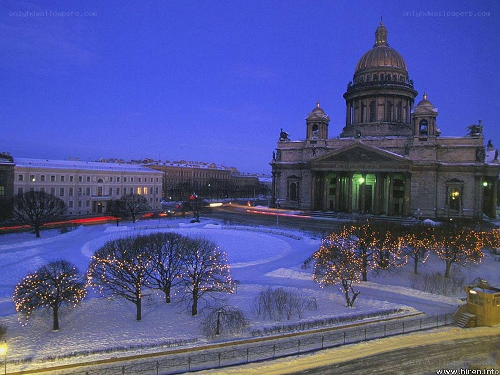 St. Isaac's Cathedral at dusk