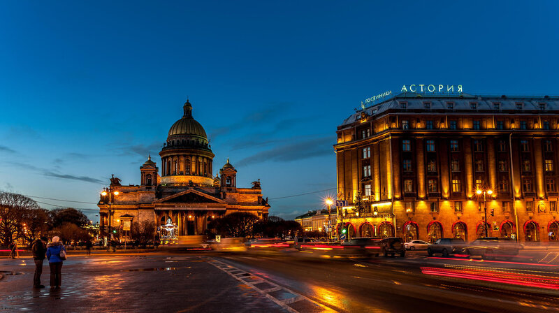 St. Isaac's Cathedral — Blue, Dramatic