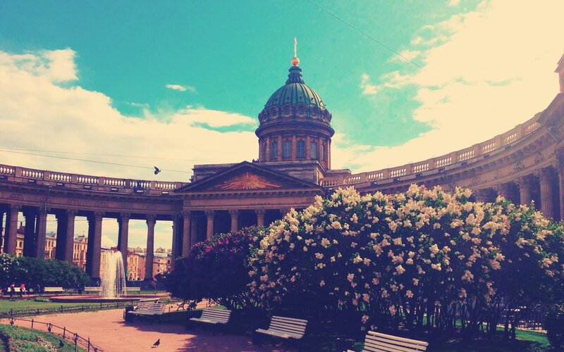 St Isaac's Cathedral — Blue, Serene, Afternoon