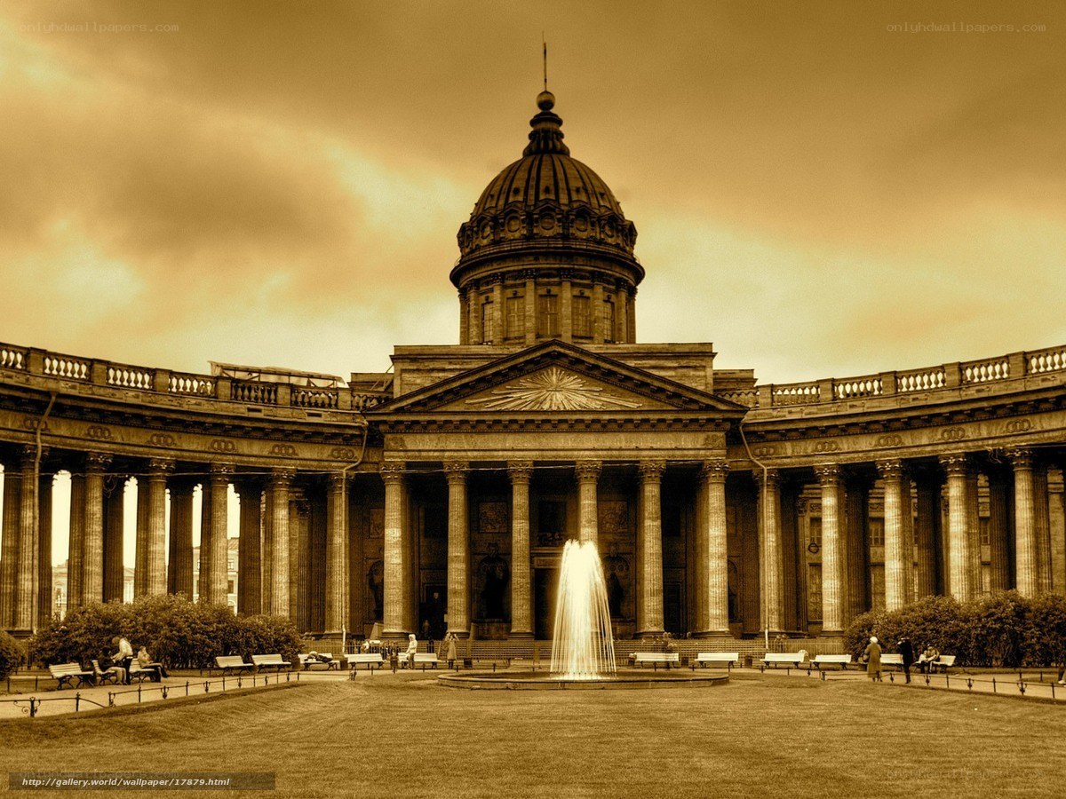 St. Isaac's Cathedral in sepia