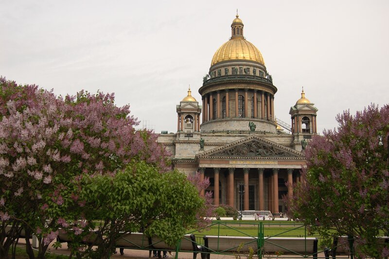 St. Isaac's Cathedral in spring