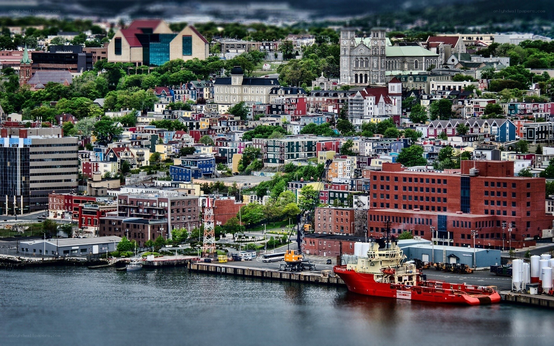 St. John's harbor and cityscape