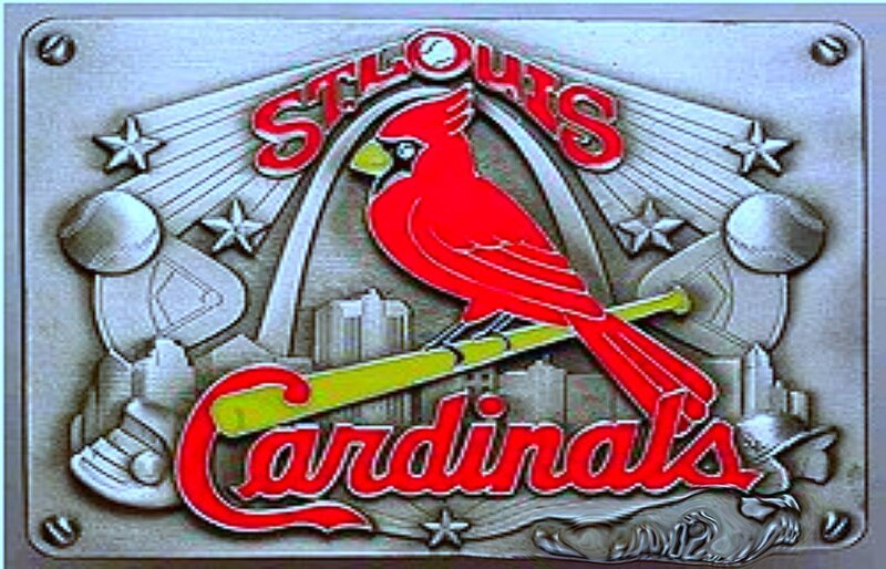 St. Louis Cardinals belt buckle