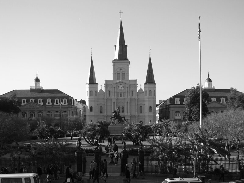St. Louis Cathedral — Black