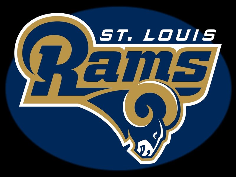 St. Louis Rams Logo — Blue, Bold