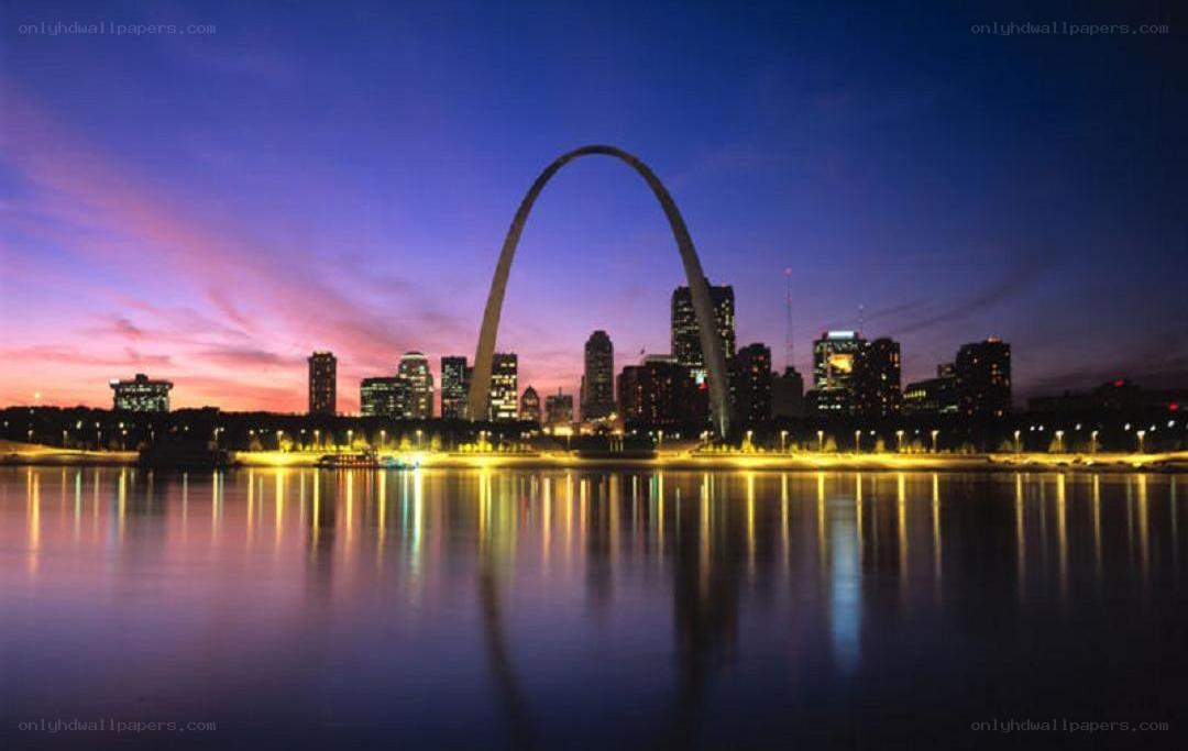 St. Louis skyline at dusk