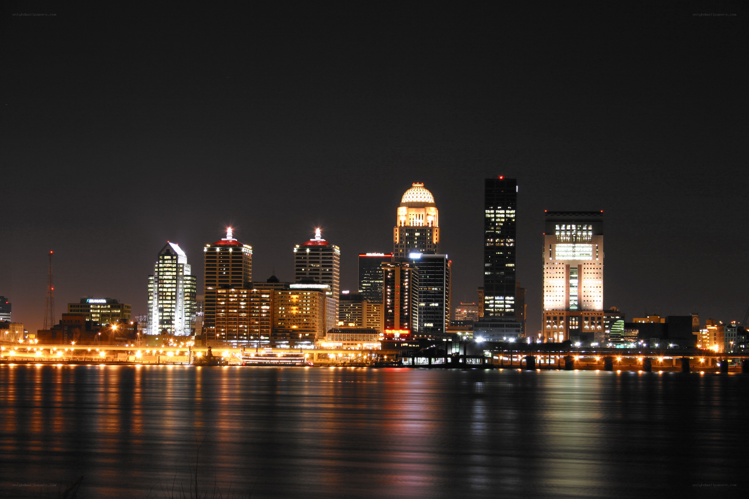 St. Louis skyline at night