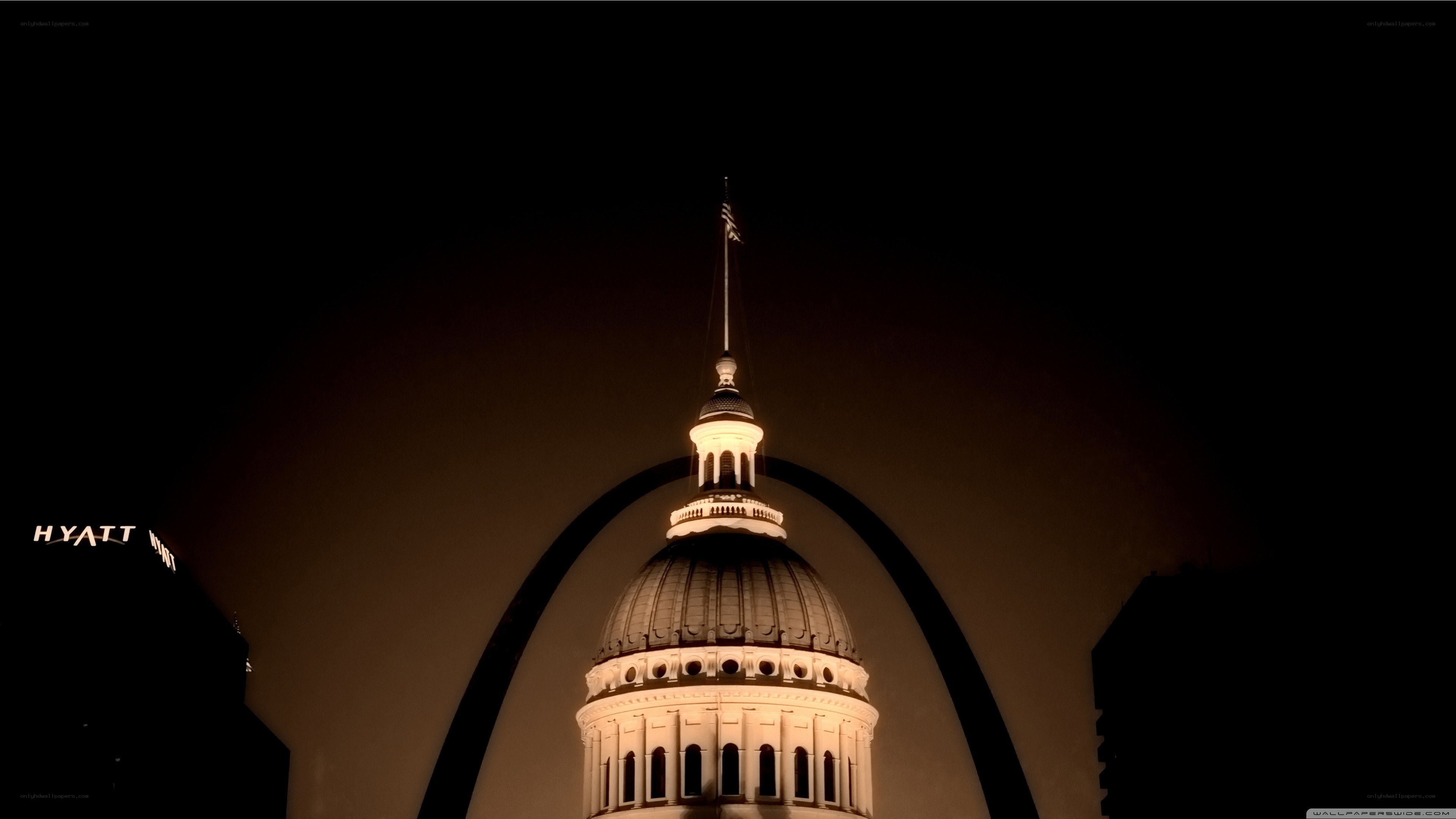 St. Louis skyline at night
