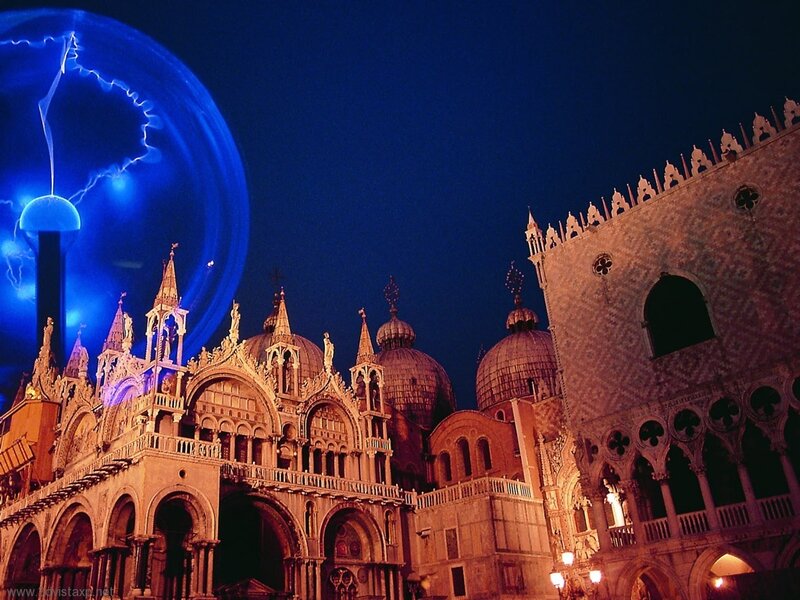 St. Mark's Basilica at night