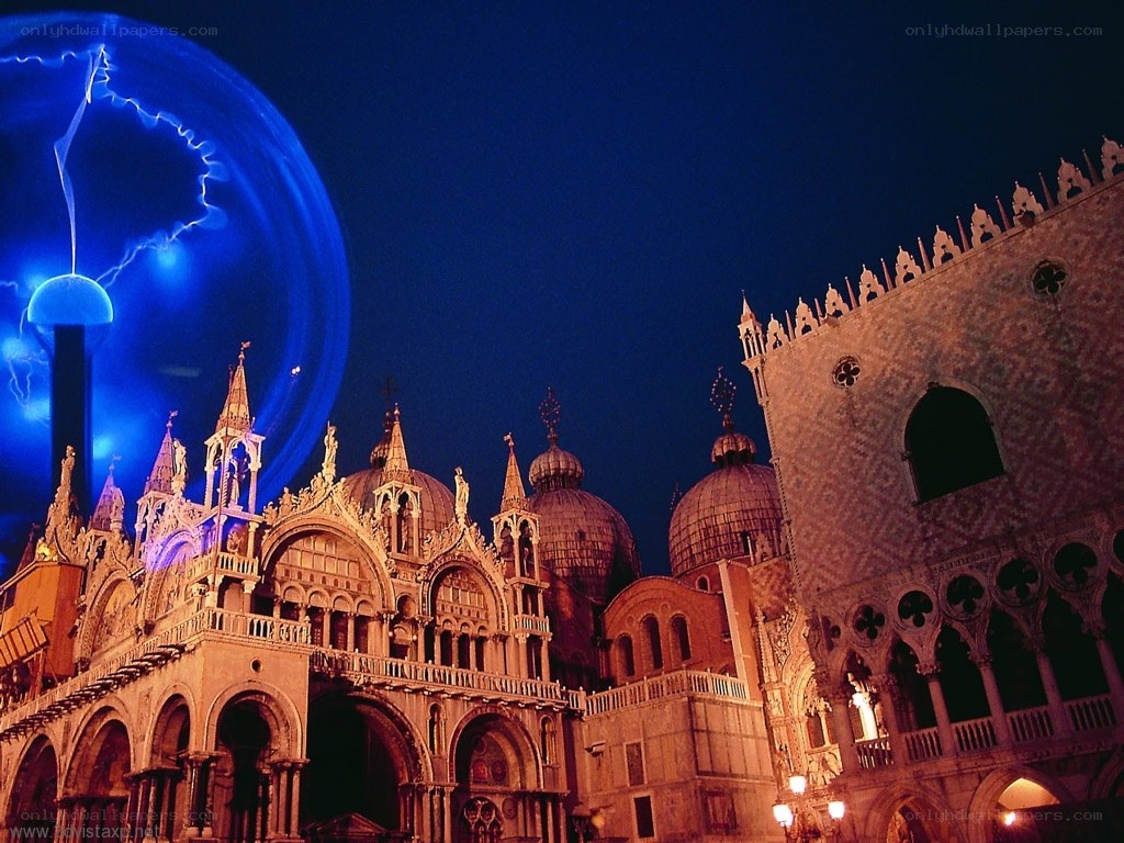 St. Mark's Basilica at night