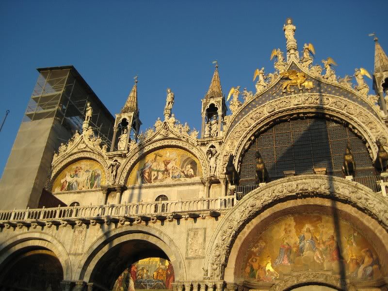 St Mark's Basilica Facade — Blue