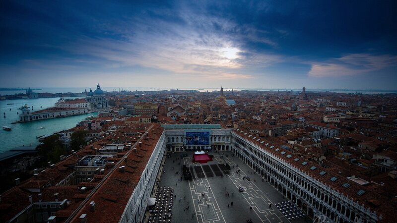 St Mark's Square — Blue, Dramatic, Sunset, Photograph