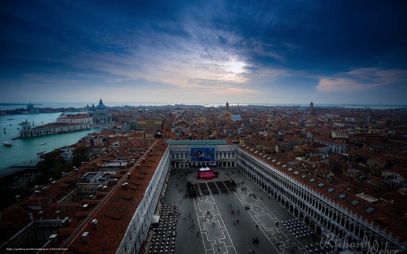 St. Mark's Square — Blue, Dramatic, Sunset
