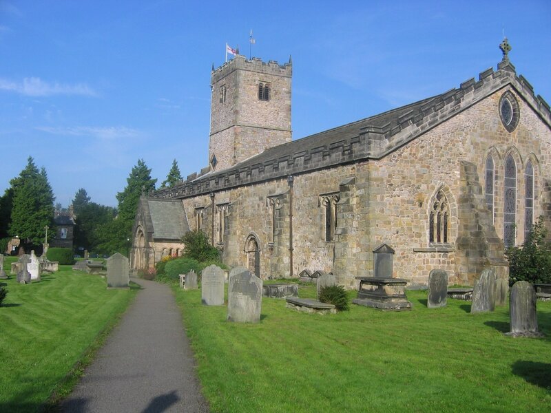 St. Mary's Church in a sunny village