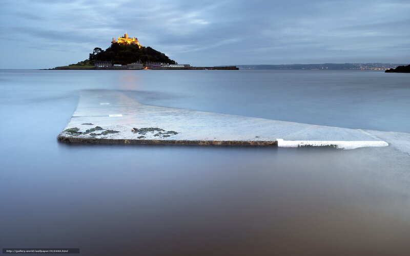 St Michael's Mount at dusk