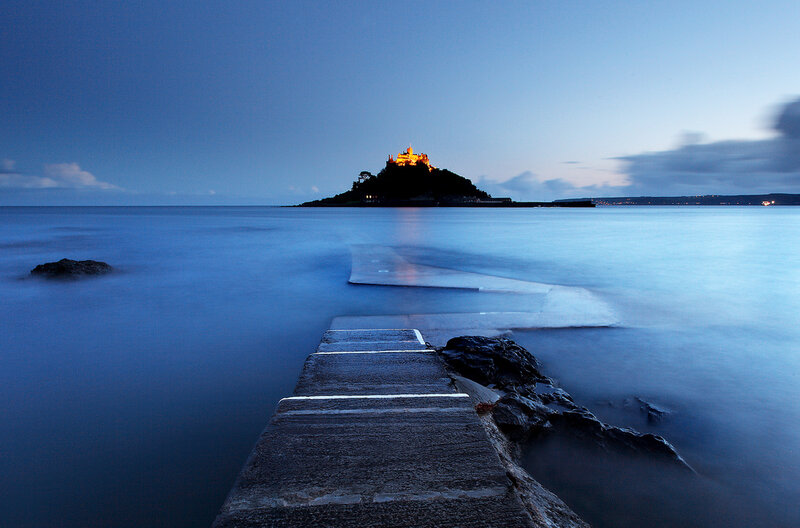 St Michael's Mount at Dusk — Blue