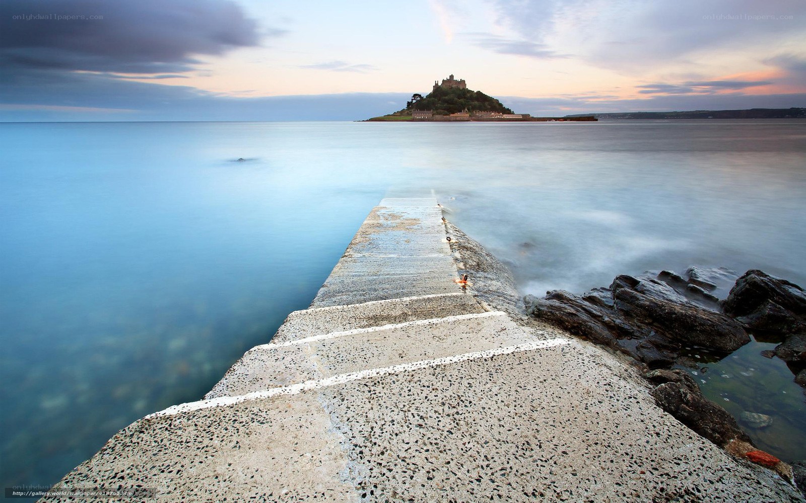St Michael's Mount at dusk