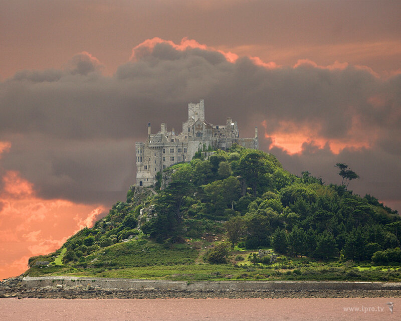 St Michael's Mount at sunset