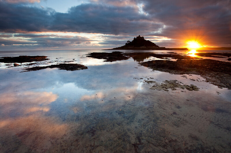 St Michael's Mount at Sunset — Blue