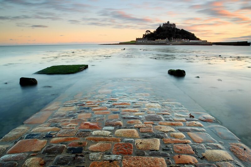 St Michael's Mount at sunset