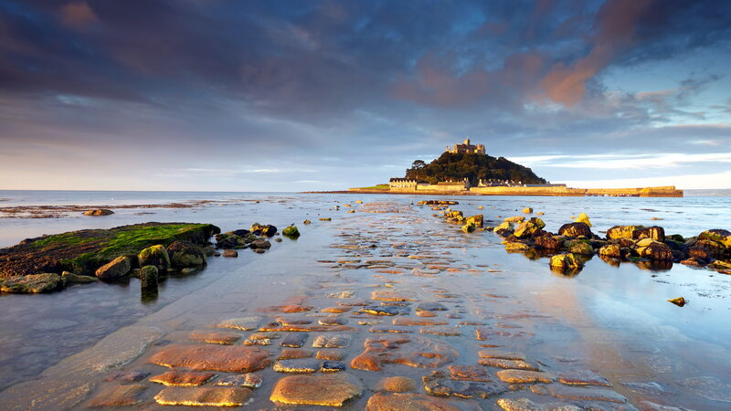 St Michael's Mount — Blue, Dramatic