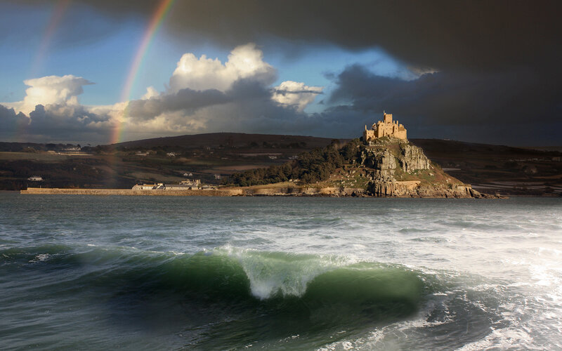 St Michael's Mount Castle — Blue, Dramatic